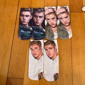 Justin Bieber socks